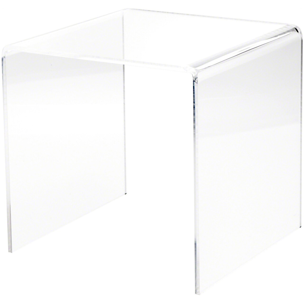 Plymor Clear Acrylic Square Display Riser, 9" H x 9" W x 9" D (1/4" thick)